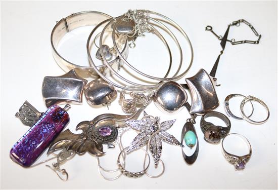 Mixed silver jewellery